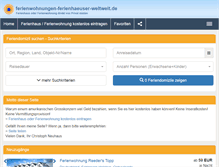 Tablet Screenshot of ferienwohnungen-ferienhaeuser-weltweit.de